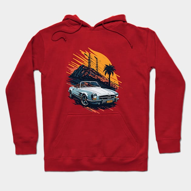 Old Mercedes Classic Car Hoodie by Cruise Dresses